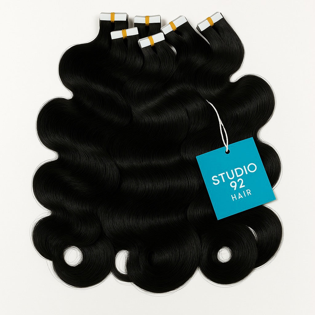Body Wave Invisible Tape-Ins (Natural Black)