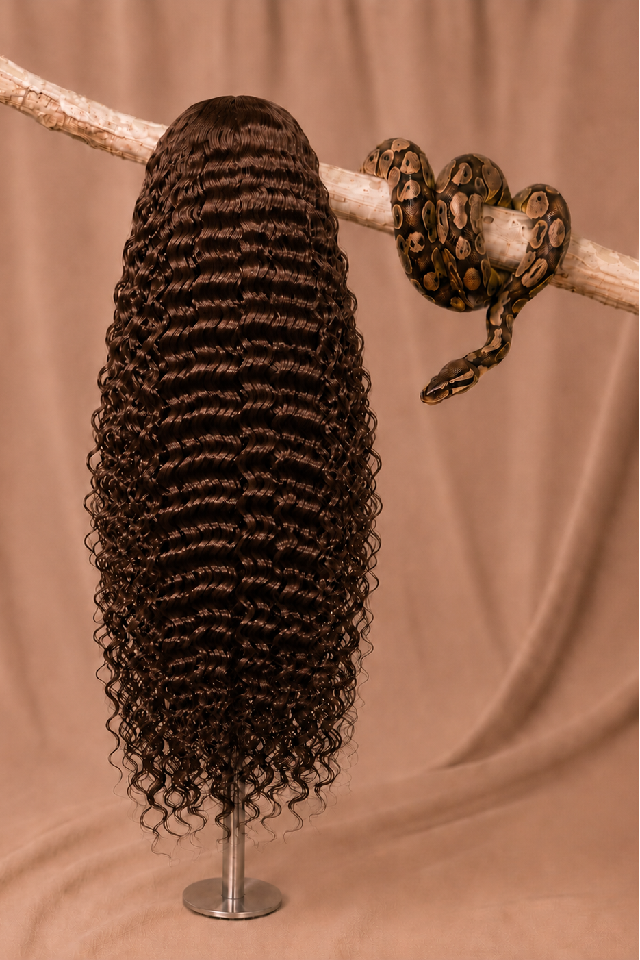 Snakeskin Collection: Deep Wave 5x5 HD Lace Closure Glueless Wig - Python Curl™