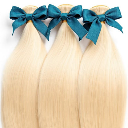 613 Icelandic Machine Wefts Straight Bundle Deals (Natural Blonde)