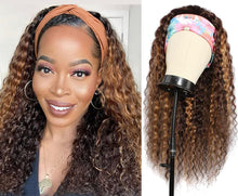 Load image into Gallery viewer, 22” Deep Wave Headband Wig