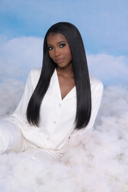 Cloud 92 Collection: 1B Cambodian Straight Classic Clip-Ins (Natural Black)