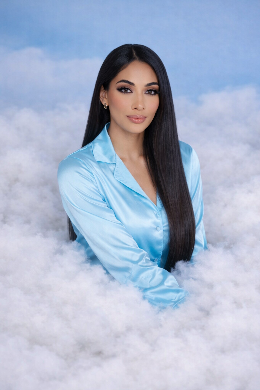 Cloud 92 Collection: 1B Cambodian Straight Classic Clip-Ins (Natural Black)