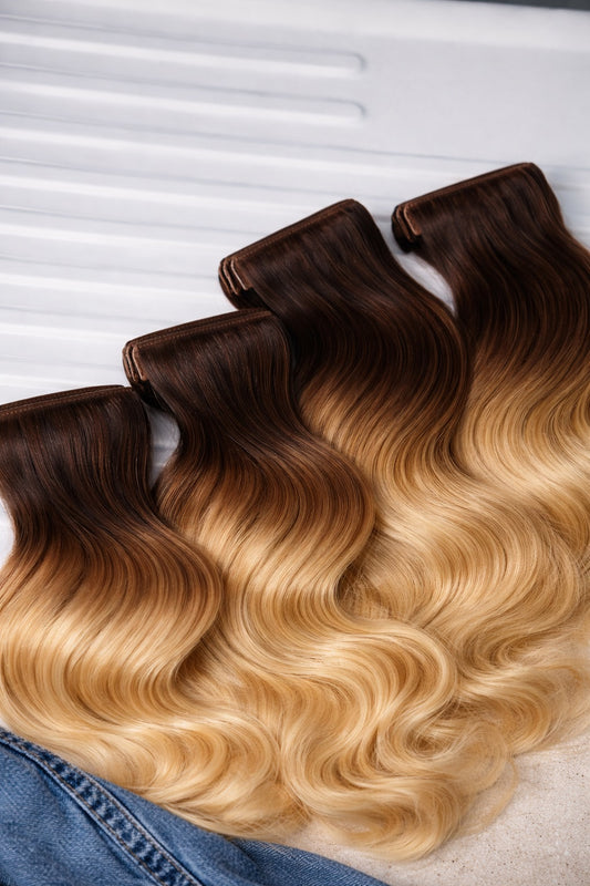 ROOT 92™ Collection: 4/613 Cambodian Body Wave Seamless Root Tape-Ins (Ombré Root Blonde)