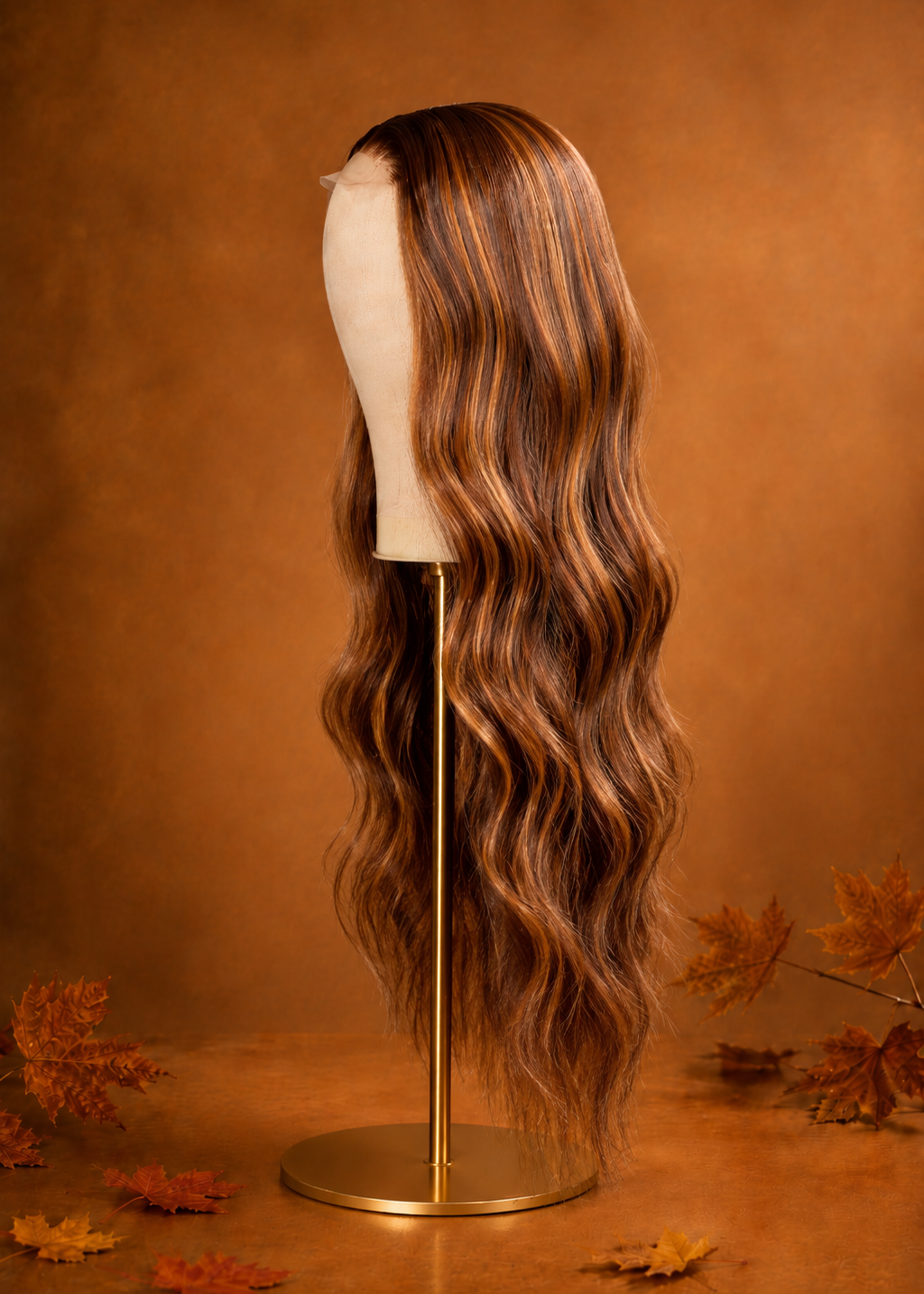 September Spice: 5x5 HD Lace Closure Glueless Wig (Cranberry)