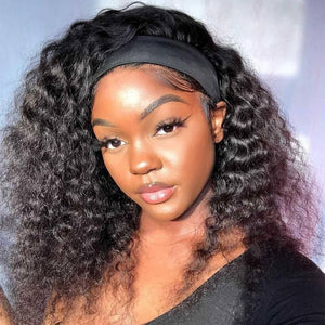 22” Deep Wave Headband Wig