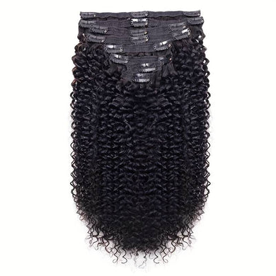 Kinky Curly Classic Clip- Ins (Natural Black)