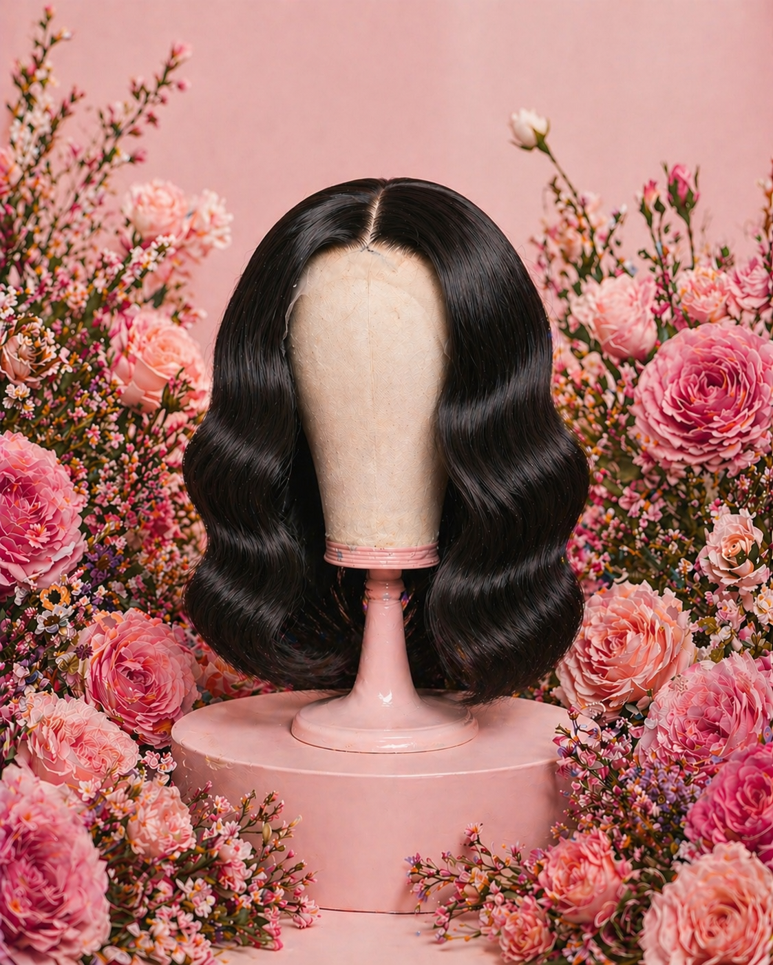 THE MOM BOB: 1B Body Wave 12" with 5x5 HD Lace Closure