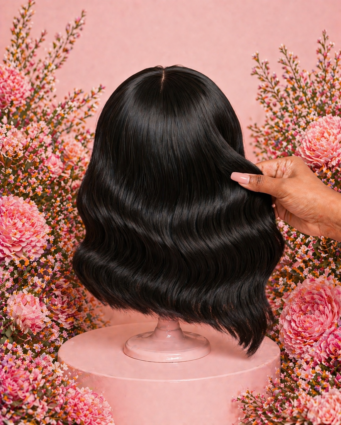 THE MOM BOB: 1B Body Wave 12" with 5x5 HD Lace Closure