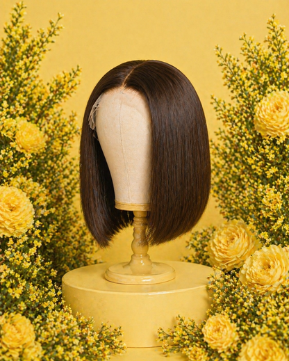 THE MOM BOB: #4 Straight 12" 5x5 HD Lace Closure