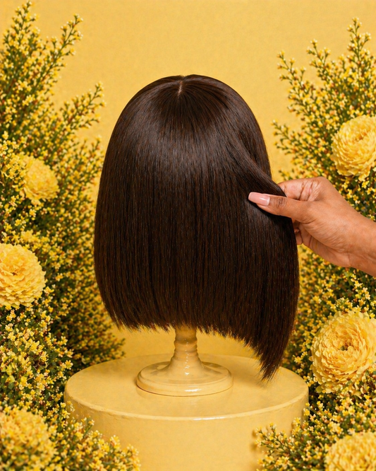 THE MOM BOB: #4 Straight 12" 5x5 HD Lace Closure
