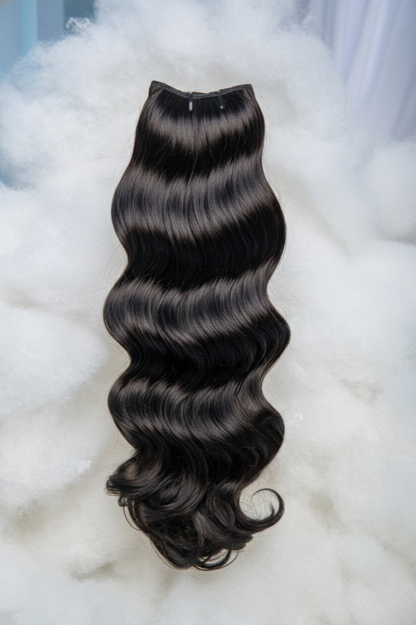 Cloud 92 Collection: 1B Cambodian Body Wave Classic Clip-Ins (Natural Black)