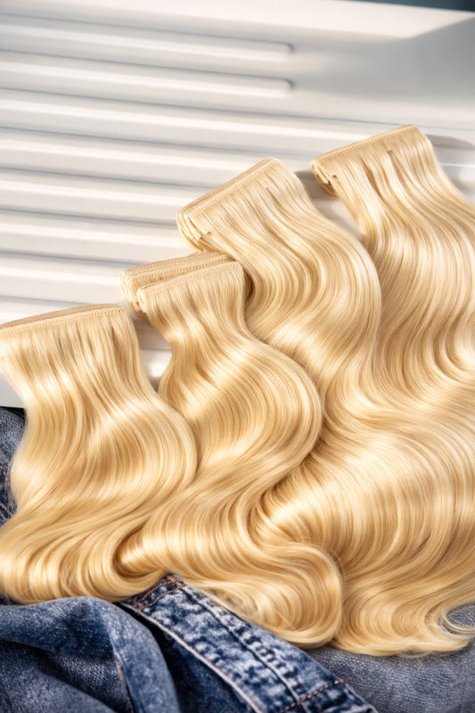 ROOT 92™ Collection: 60A Cambodian Body Wave Seamless Root Tape-Ins (60A Cool Toned Icy Blonde)
