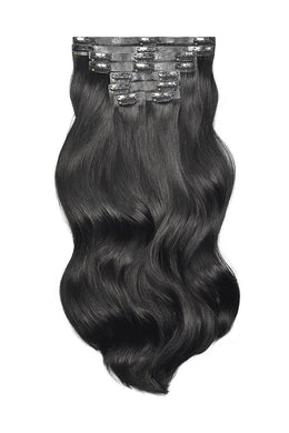 Body Wave Double Drawn Seamless Clip-Ins (Natural Black)